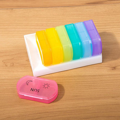 Plastic Holder Handy Travel Pill Case 7 Days Top Pill Holder Storage Organizer