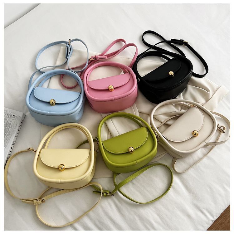Shoulder Bags Leather Crossbody Bag Handbags Vintage Versatile 18*14*9 cm Black