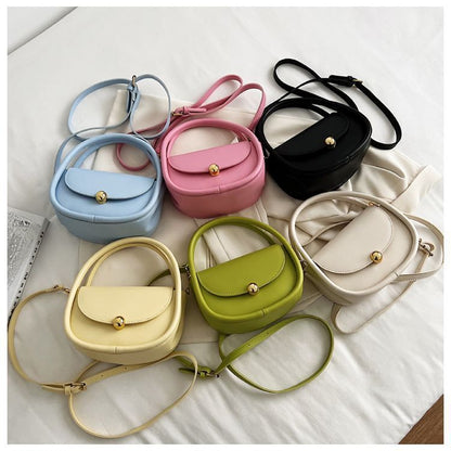 Shoulder Bags Leather Crossbody Bag Handbags Vintage Versatile 18*14*9 cm Black