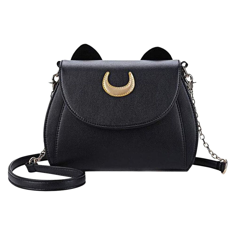 Cat Ear Crossbody Bag Small Shoulder Synthetic Leather Handbag Elegant Traveling