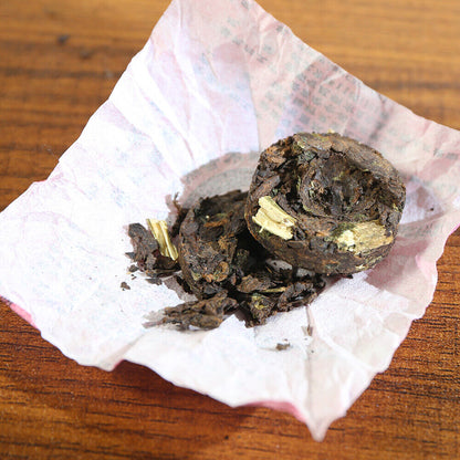 Laocang 2015yr Ripe Te Puer Mini Tuocha Double Rose Flower Flavor Tuo Cha