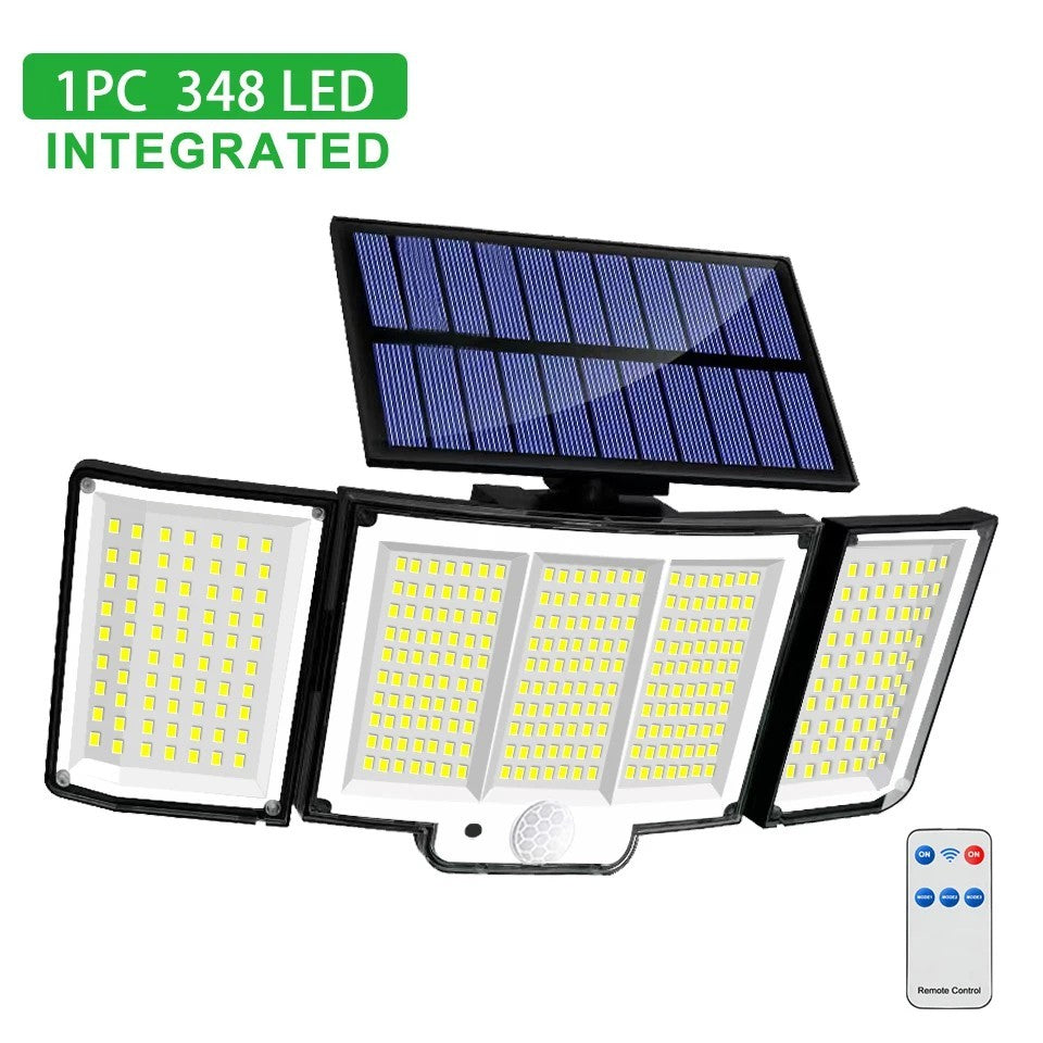 328/348 LED Solar Motion Sensor Light Outdoor IP65 Waterproof Garden Wall Lamp