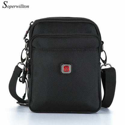 Men's Crossbody Bag Waterproof Purse Oxford 1680D Zipper Shoulder Bag Versatile