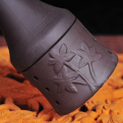 Purple Clay Head Moxibustion Cup Massage Guasha Moxa Pot Tool Wormwood 陶瓷艾灸盒头部按摩