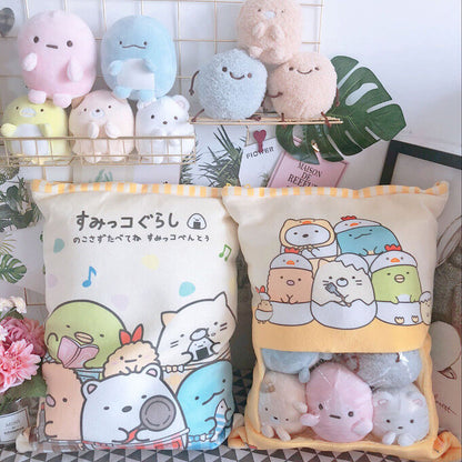Plush Toy Cartoon Pillow One Bag Biological Cushion San-x Sumikko Gurashi Corner
