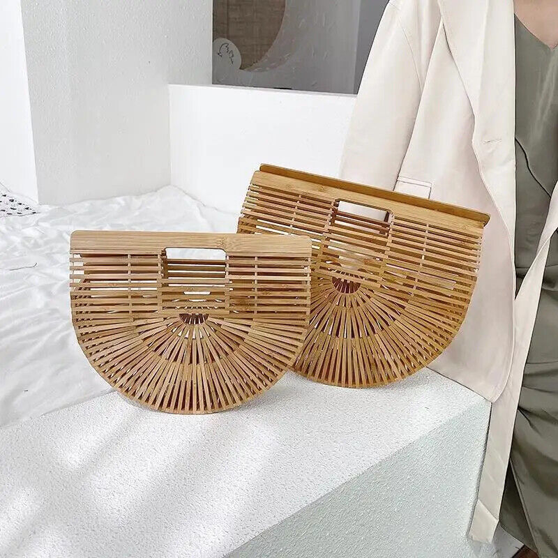 Weave Tote bag Women's Handbag Large Saddle bag Straw Beach Travel bag