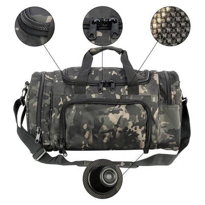 Tactical Travel Bag Men Outdoor Handbag Sports Bags Gym Hiking Bag Shoes
