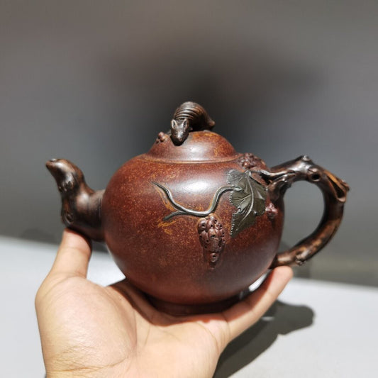 chinese yixing purple clay teapot tea set pot zisha ceramic cute decor figurine