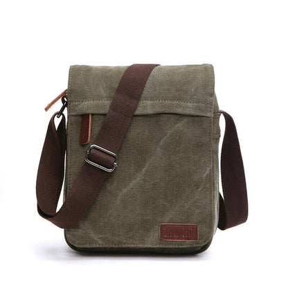 Solid vintage Canvas Messenger Satchel Bags Shoulder Bag Men