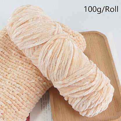 100g/Ball Chenille Thick DIY Velvet Crochet Knitted Wool Craft Knitting Yarn
