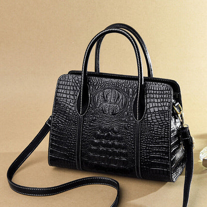 Women's Leather Crocodile Handbag Sling Satchel Tote Shoulder Bag Crossbody Bag