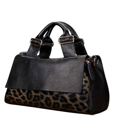 Genuine Leather Tote Handbags Travel Tote Ladies Shoulder Weekend Bags