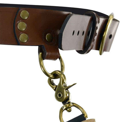 Medieval PU Leather Steampunk Belt Alchemy Potion Bottle Holder Larp Costume