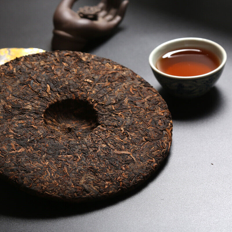 500g Batch 181 Premium Ripe Pu-erh Tea Cake Haiwan 2018 Shen Shan Lao Shu