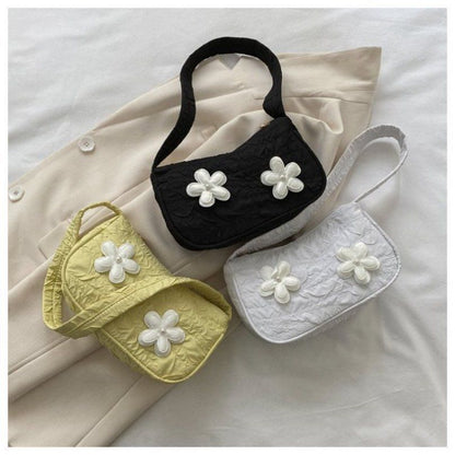 Summer Flower Leisure Bag Handbag Shoulder Small Square Purse Floral Zipper 1 PC
