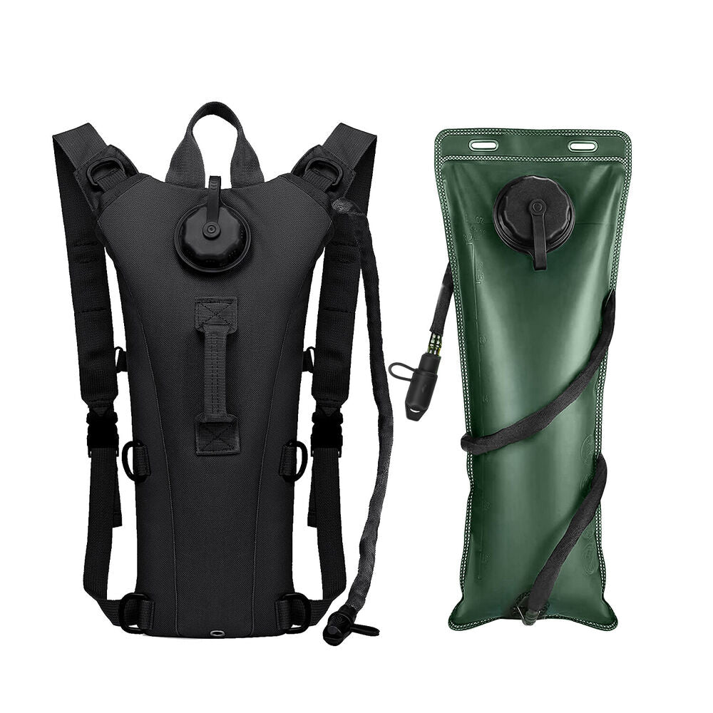3L Water Bladder Hydration Pack Bag Water Storage Backpack for Hiking Camping US