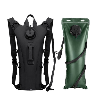 3L Water Bladder Hydration Pack Bag Water Storage Backpack for Hiking Camping US