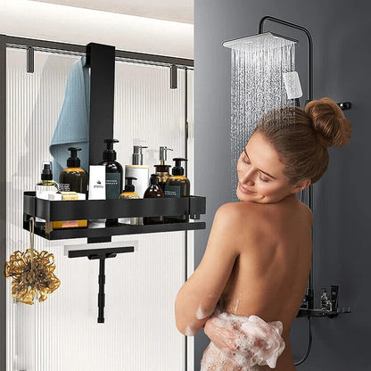 Bathroom Shelves Steel Movable No Drill Organizer Shower Support Storage Holders