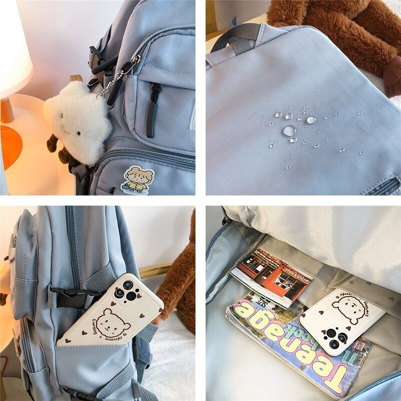 Women Backpack Female Student Girls School Bag Light Travel Knapsack