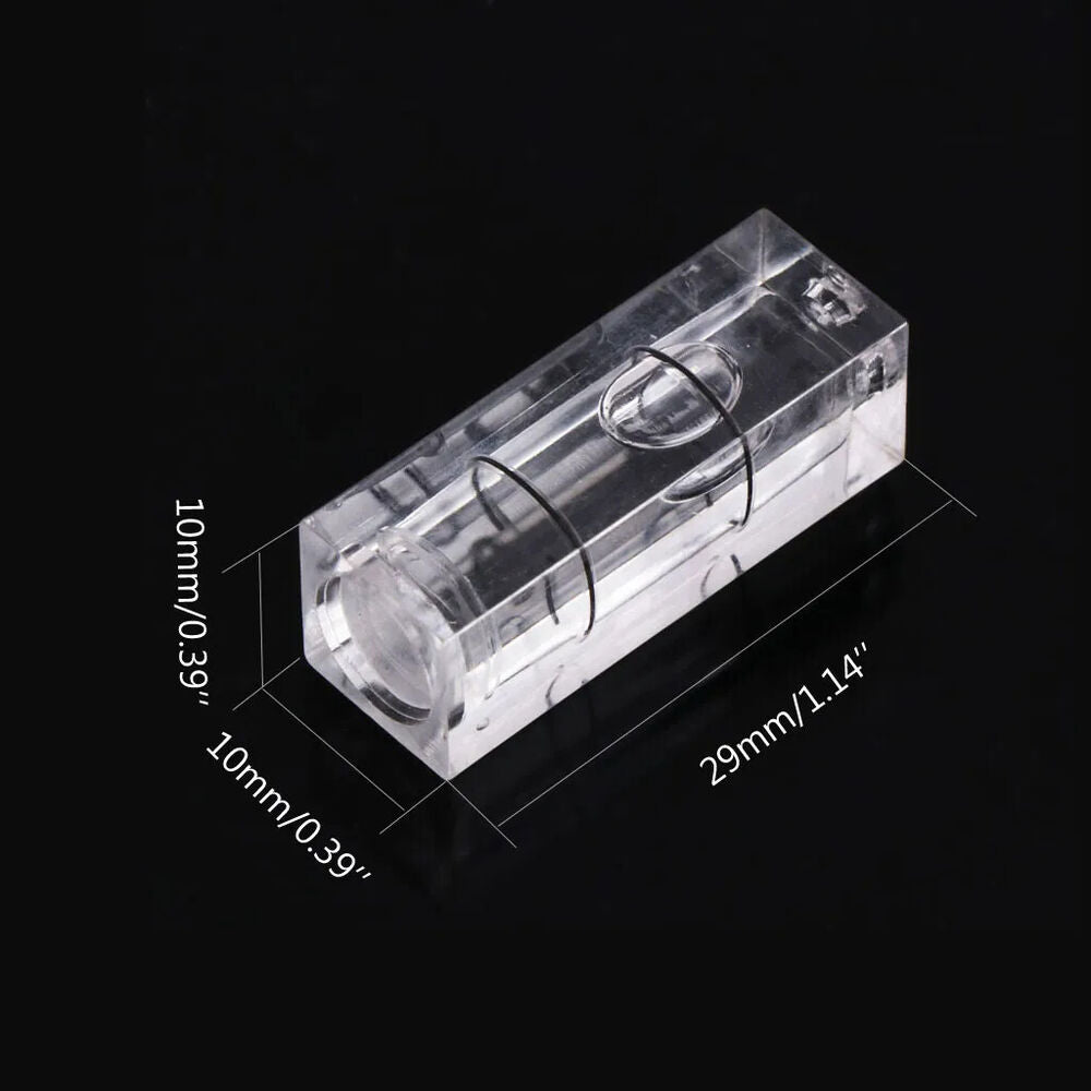Bubble Spirit Level 5Pcs Universal VIAL Square Tripod Measuring Tools 10x10x29mm