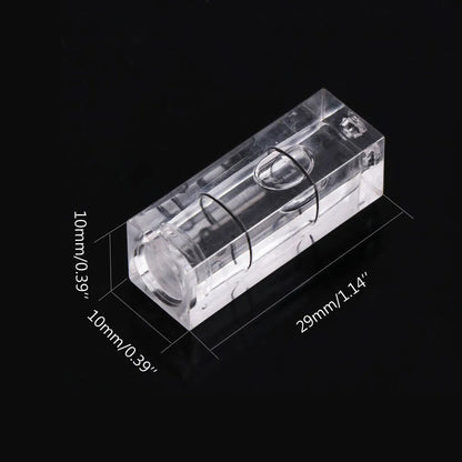 Bubble Spirit Level 5Pcs Universal VIAL Square Tripod Measuring Tools 10x10x29mm