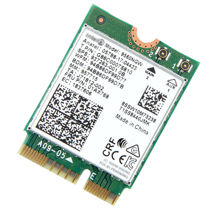 Dual Band Intel 9560NGW 802.11ac Wireless Card NGFF 1730 Mbps WiFi Bluetooth 5.0