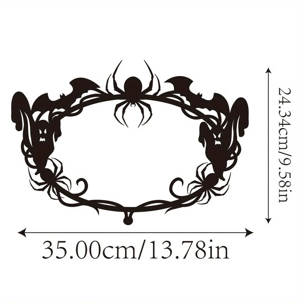 Halloween Metal Wreath Decoration, Halloween Door Decoration, Decoration Frame
