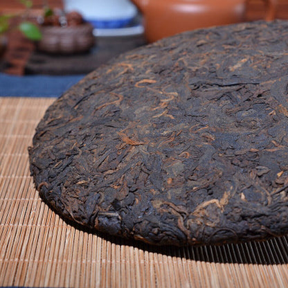 357g 中国茗茶 布朗山大树茶 普洱茶熟茶 Chinese Puer tea Ripe puer tea Black tea Puer tea Cake