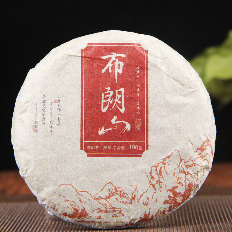 100g Yunnan Organic Ripe Puer Tea Pressed Tea Premium Organic Black Tea Cake