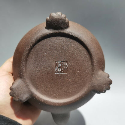 chinese yixing purple clay teapot zisha bonsai pot kettle pots loop handle large
