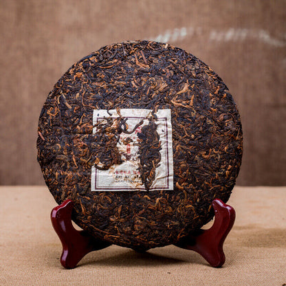 MENGKU 2014 Mu Ye Chun Three Years Chen Pu-erh Tea Cake Ripe Puer Tea 400g