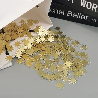 Confetti 15g Glitter Paper Star Gold DIY Wedding Birthday Party Balloon Supplies
