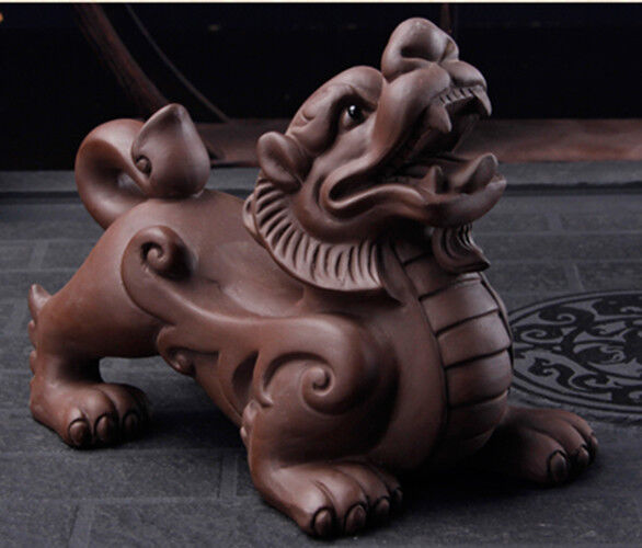 Kylin Tea Pet Handiwork Chinese Yixing Zisha Tea Play Small Home Decoration New