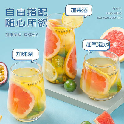Grapefruit Lemon Passion Fruit Tea 115g Herbal Tea Freeze-Dried Fruit Tea