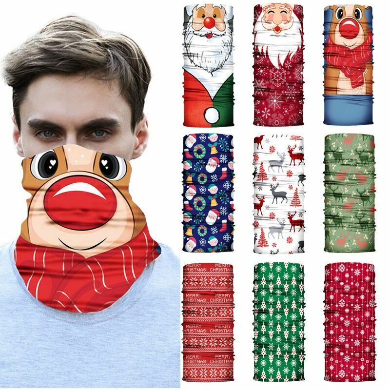 Unisex Printed Neck Gaiter Balaclava Bandana Multifunctional Outdoor Headwear