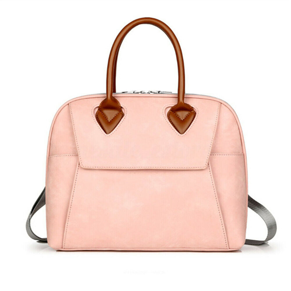 15.6“ Womens Girl Laptop Leather Bag Briefcase Work Bag Large Office Handbag