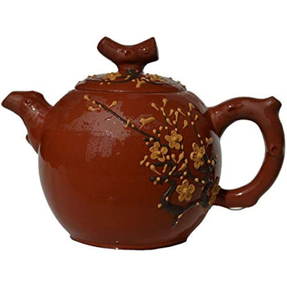 Teapot 9.5oz Chinese Yixing Clay Genuine Zisha Infuser for Loose Tea Kettle Red