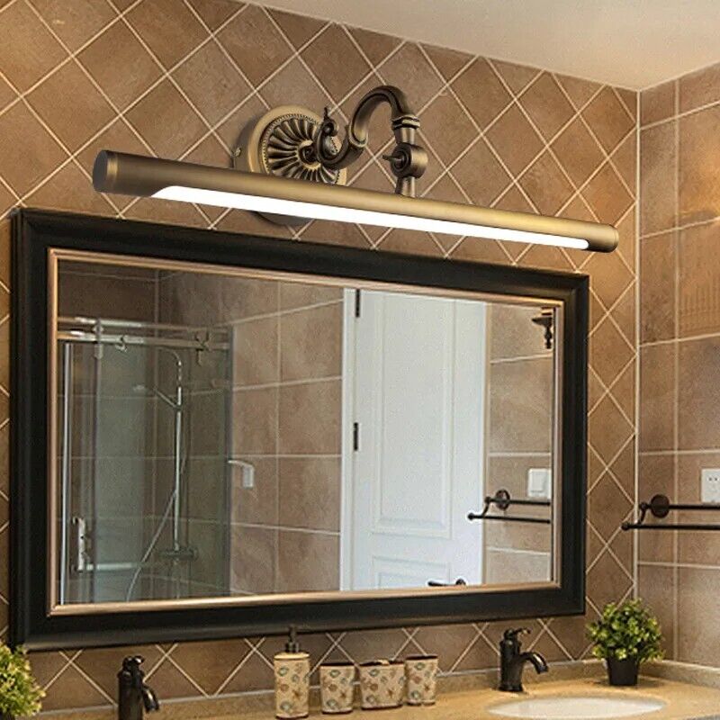 Wall Lights LED 8W Vintage Copper For Bedroom Mirror Lamp Bathroom Lighting 45cm