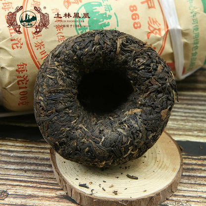 Tulin 2007 Raw Pu-erh Tea Jia Ji Tuo 868 Sheng PuerTuocha 100g