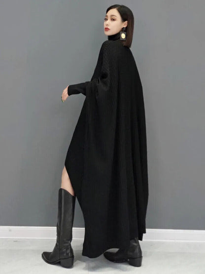 Long Sleeve Turtleneck Dress Wool Sweater Sweater Robe Dresses Women 2023