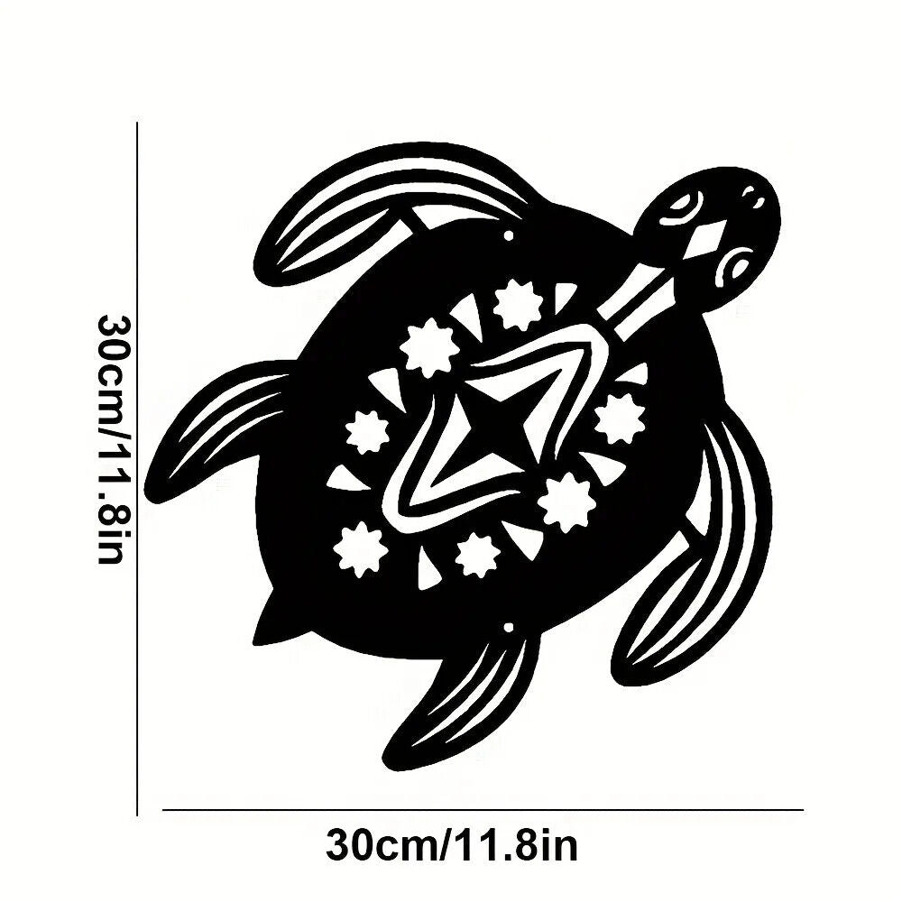 Coastal Baby Turtle Ocean Beach Metal Wall Art,Metal Art Interior Decoration