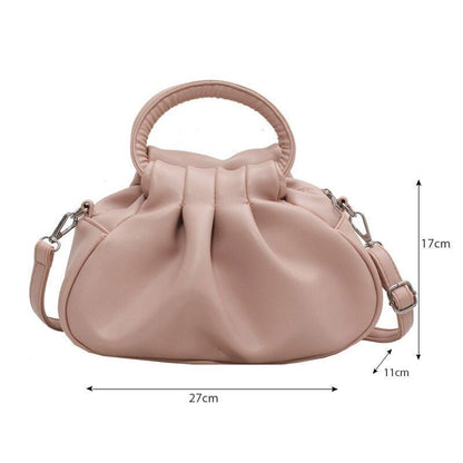 Women Pleated Small Bags Female Tote Bag Ladies High Capacity Handbag