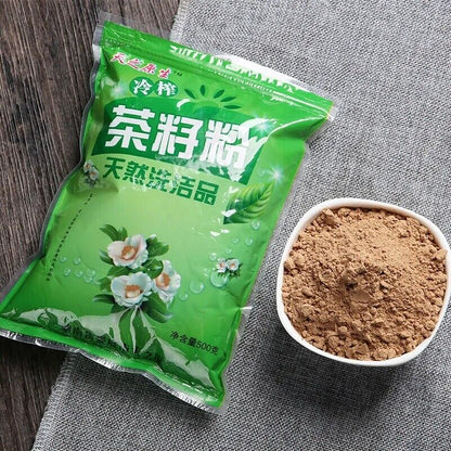 500g Top Pure Tea Seed Powder Shampoo Hair Natural Cleansing Powder Dish Wash