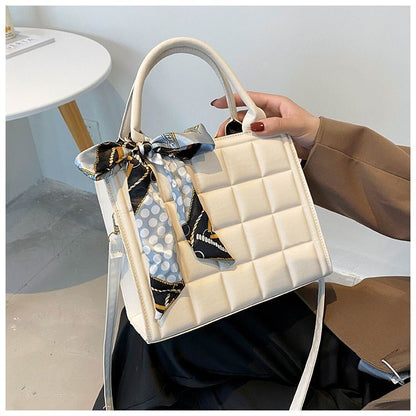 Single Strap Handbag Fashion Purse Synthetic Leather Shoulder Bag 24*20*9 CM 1PC