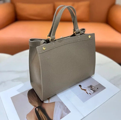 Autumn and Winter Layer Cowhide Handbag Leather Shoulder Satchel Briefcase