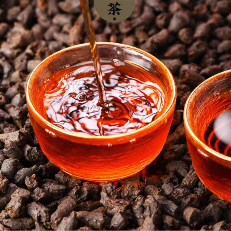 Yunnan Pu-erh Ripe Tea Glutinous Rice Fragrance Bulk Tea Fossil 500g