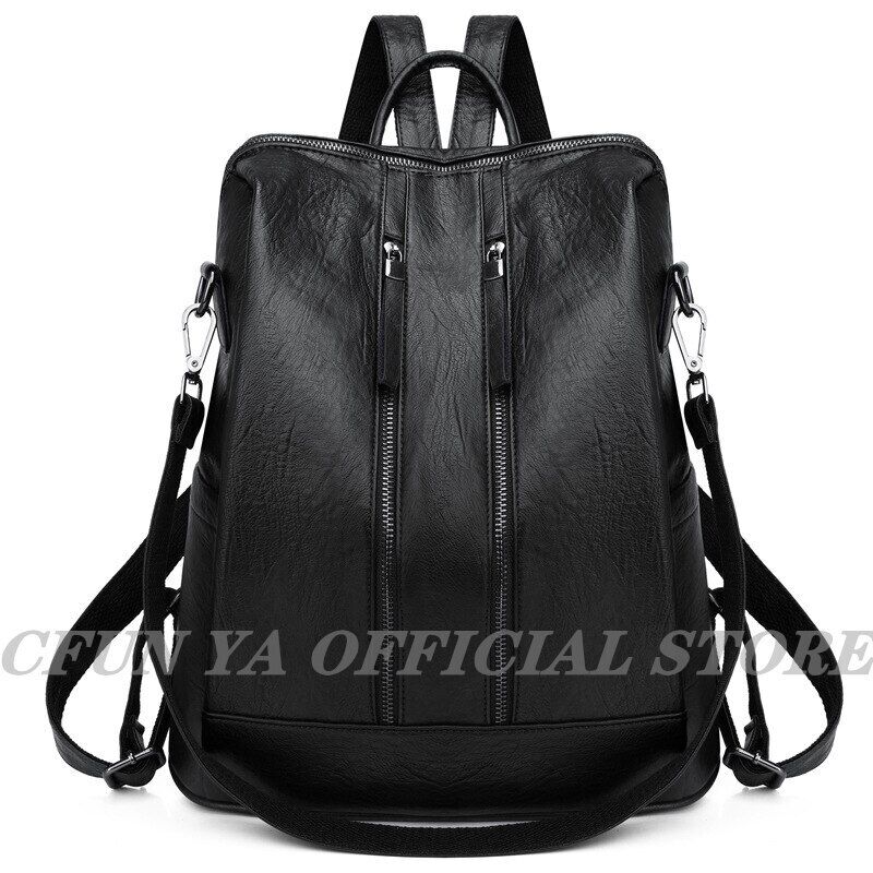 Women Backpack PU Bag Bucket Lady Shoulder Packs Backpacks Travel Rucksack