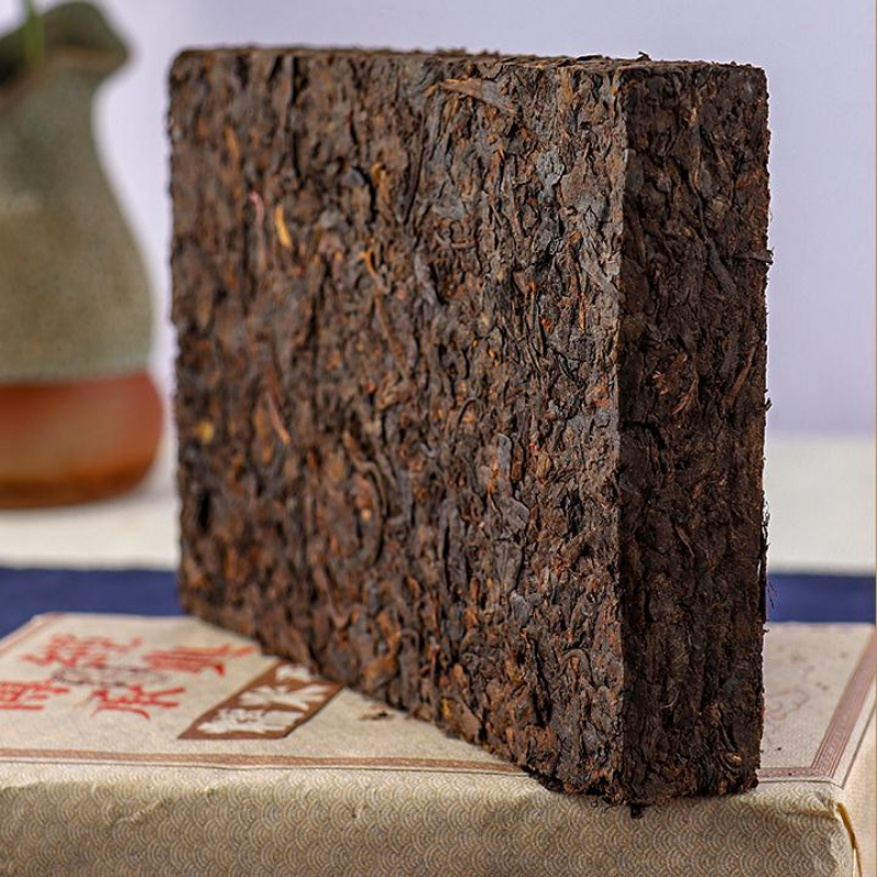 1000g Yunnan Ripe Puerh Brick Tea Glutinous Rice Flavor Cooked Aged Pu-erh Tea