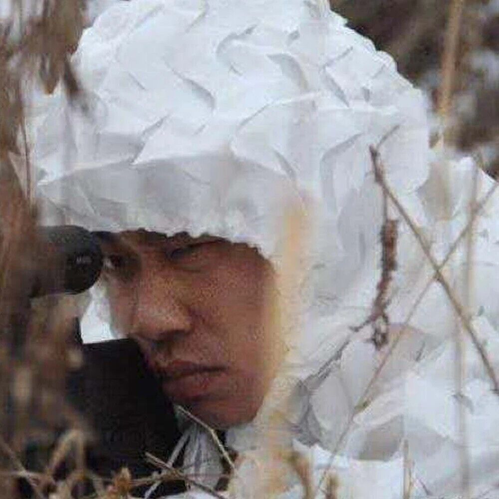 Ghillie Suits Winter White Camouflage Sniper Snow Jackets Pants Hunting Clothing