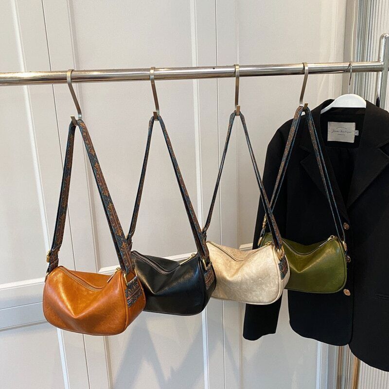 Crossbody Bags Women Small Leather Pillow Shoulder Handbags and Purses